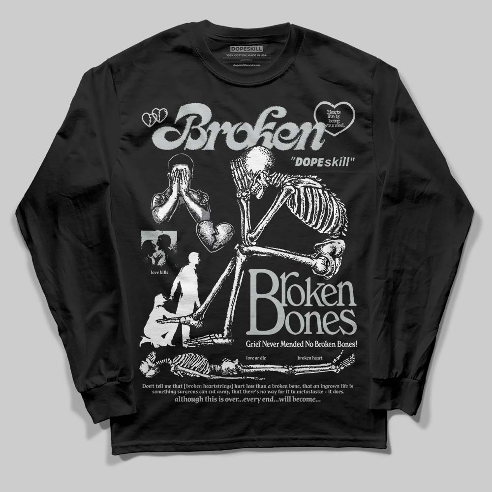 Fear 4s DopeSkill Long Sleeve T-Shirt Broken Bones Graphic