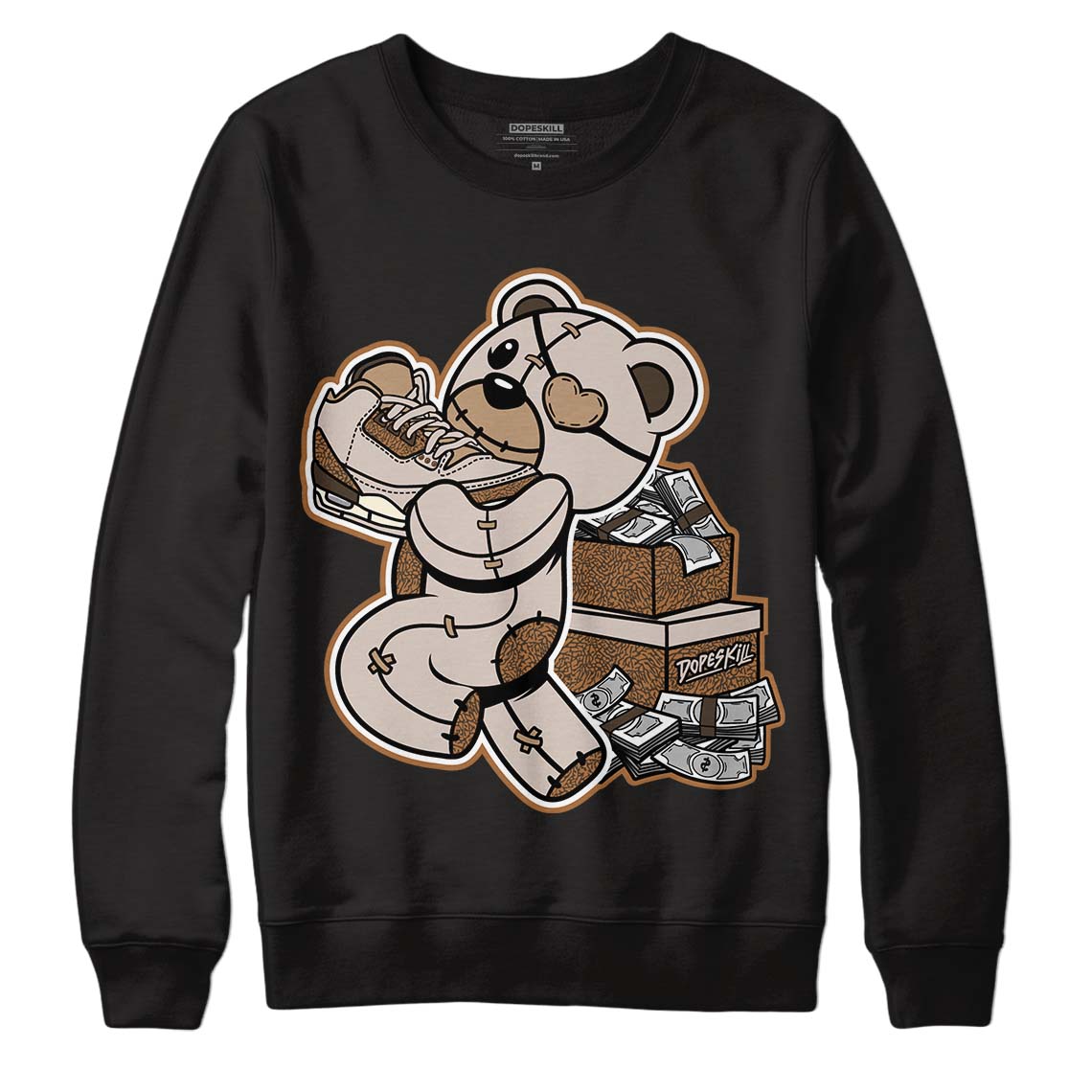 Palomino 3s DopeSkill Sweatshirt Bear Steals Sneaker Graphic