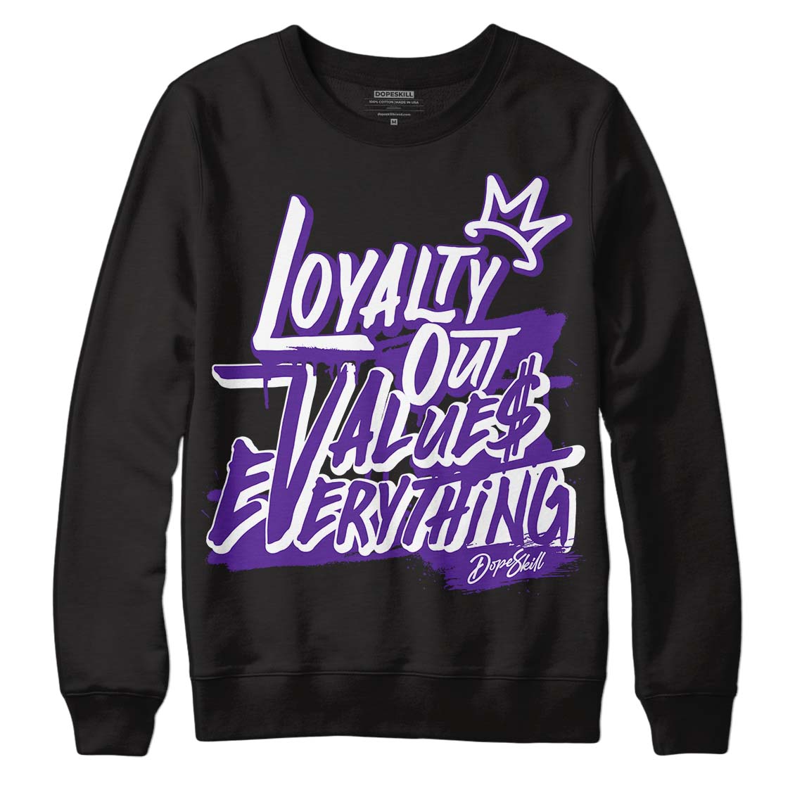 PURPLE Collection DopeSkill Sweatshirt LOVE Graphic