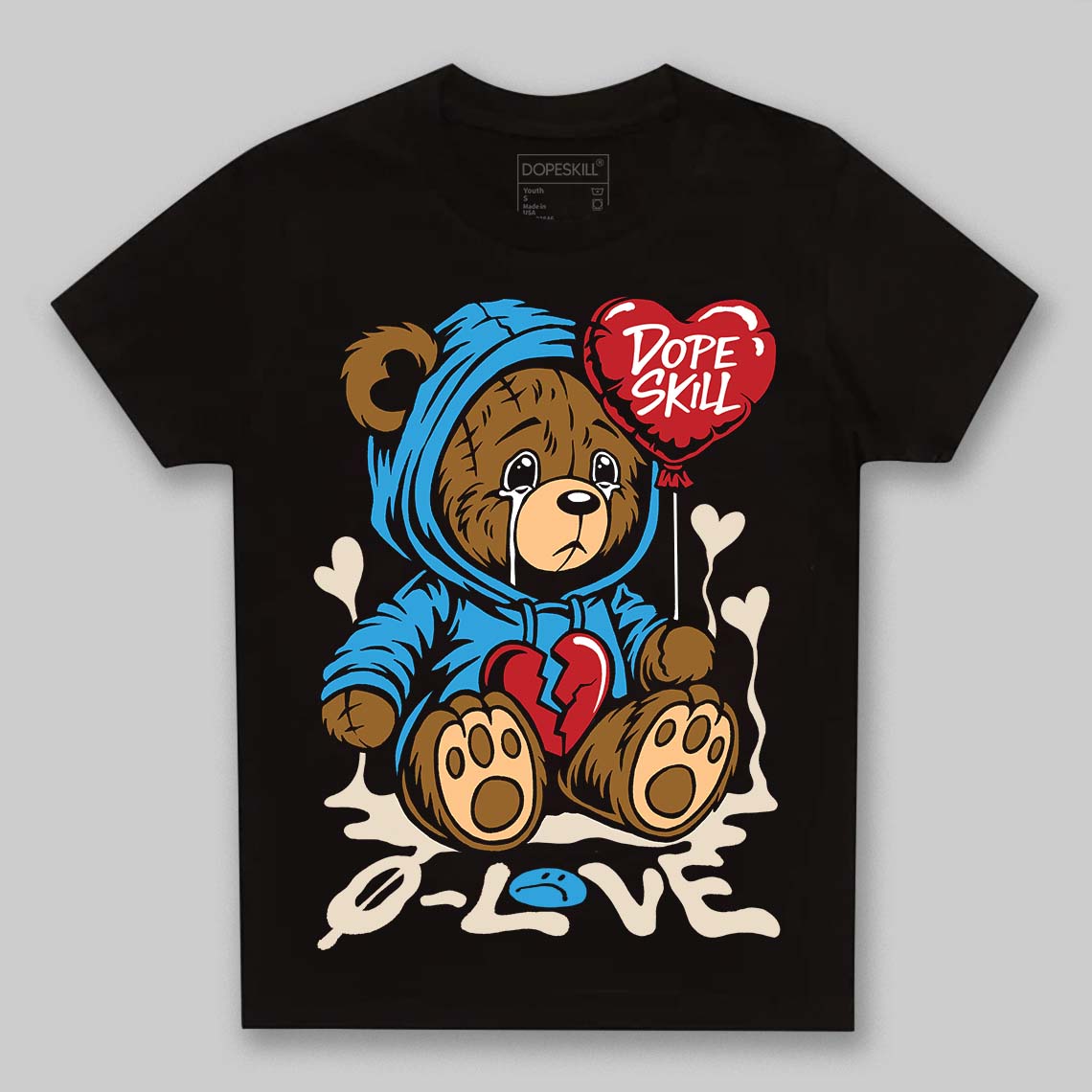 UNC Reimagined 1s DopeSkill Toddler Kids T-shirt Broken Bear Graphic