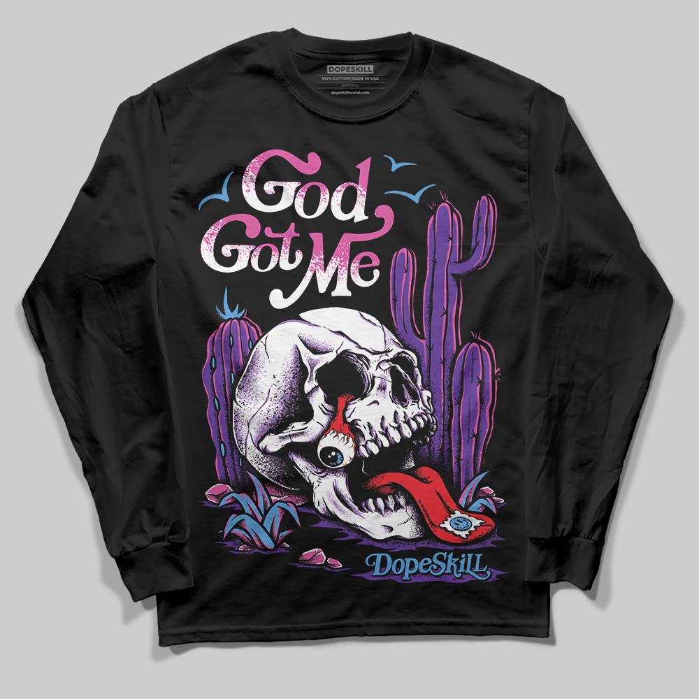 PURPLE Collection DopeSkill Long Sleeve T-Shirt God Got Me Graphic