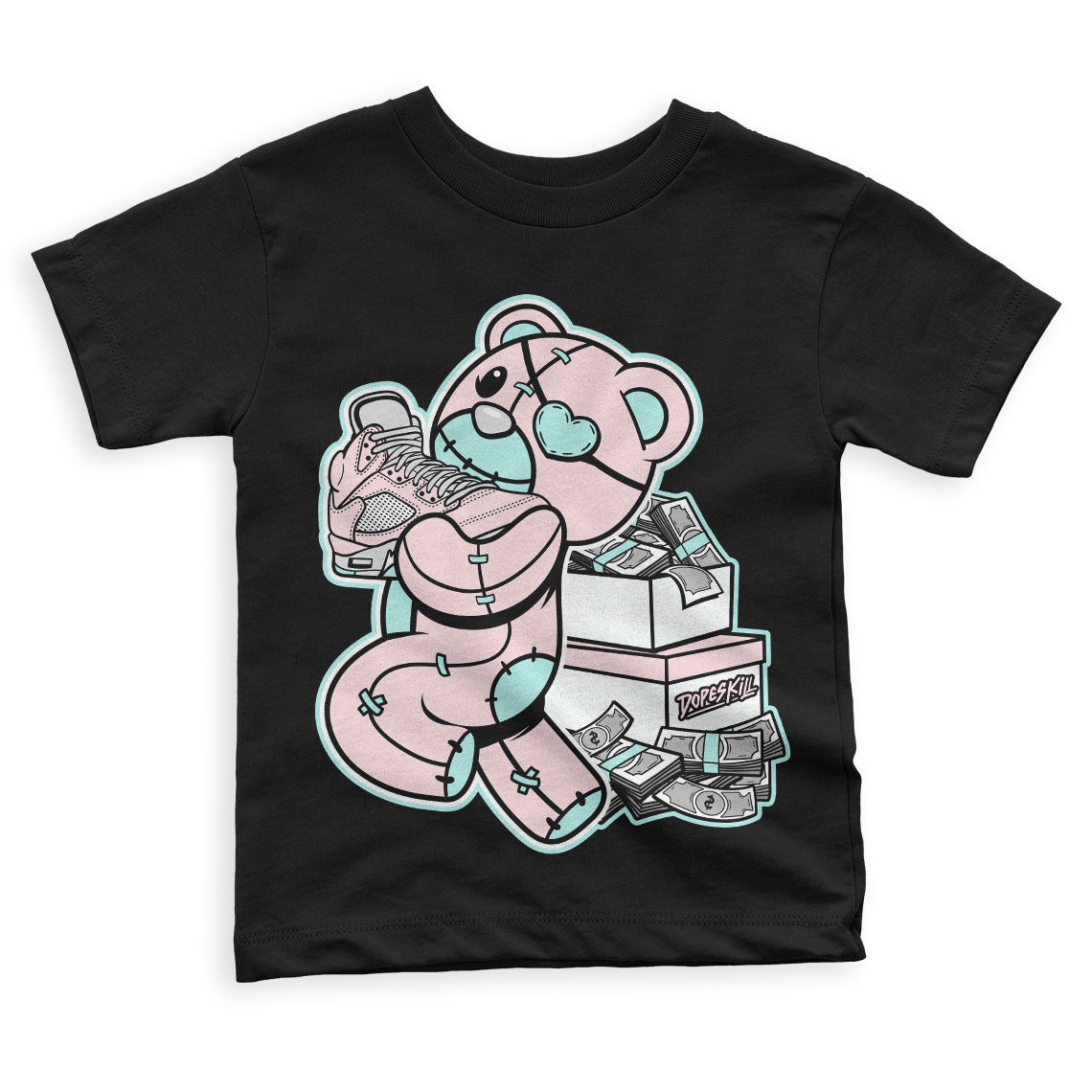 Easter 5s DopeSkill Toddler Kids T-shirt Bear Steals Sneaker Graphic