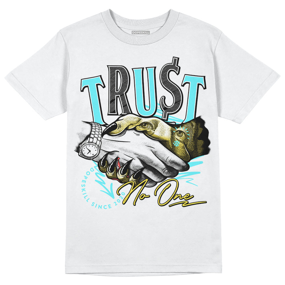 Aqua 5s DopeSkill T-Shirt Trust No One Graphic