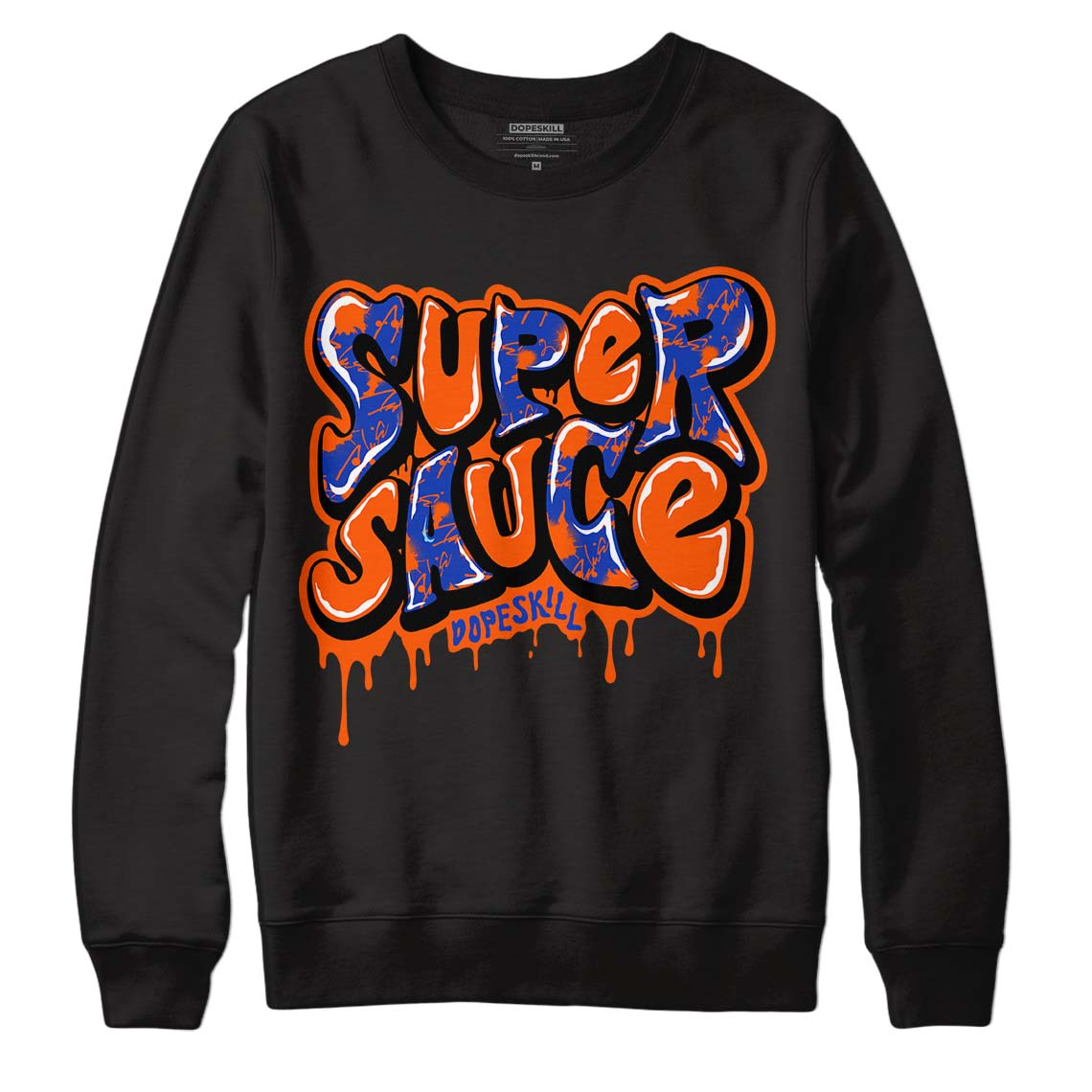 Dunk Low Futura Orange Blaze DopeSkill Sweatshirt Super Sauce Graphic