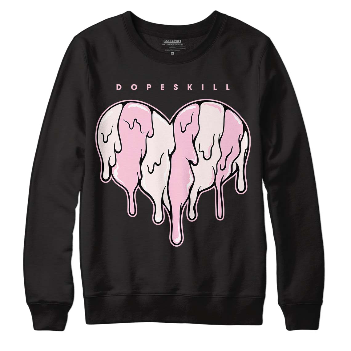 Dunk Low Pink Foam DopeSkill Sweatshirt Slime Drip Heart Graphic