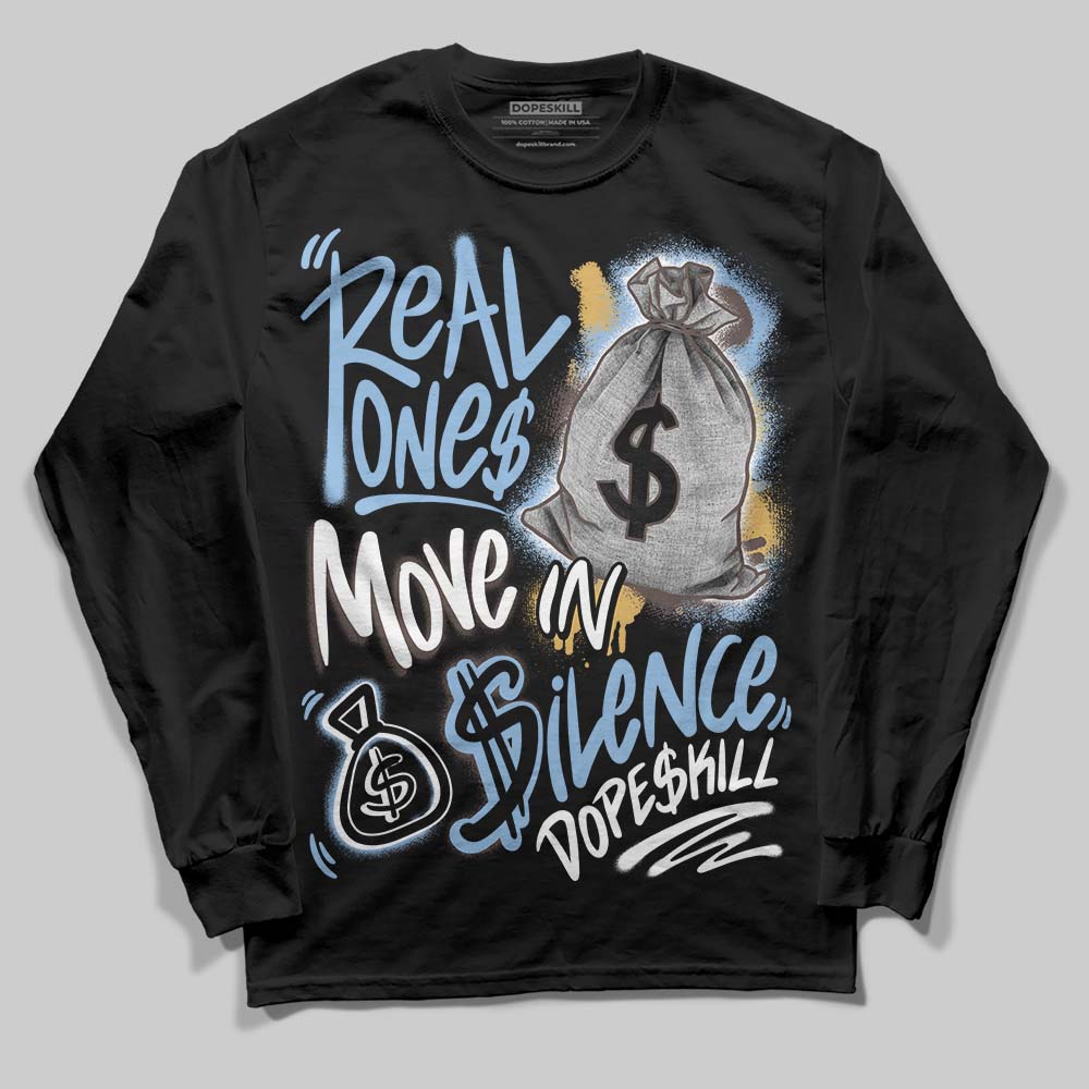 Handball Spezial Light Blue DopeSkill Long Sleeve T-Shirt Real Ones Move In Silence Graphic