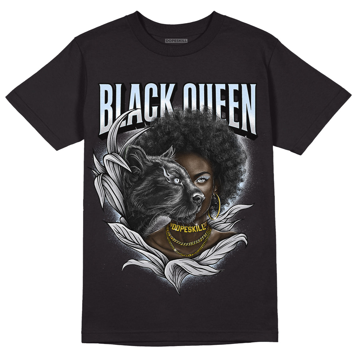 Cement Grey 11s DopeSkill T-Shirt New Black Queen Graphic