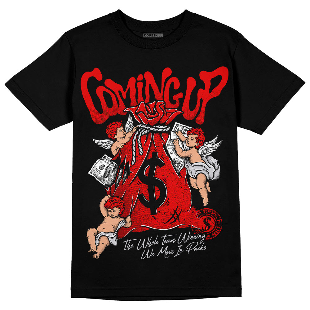 Red Cement 4S DopeSkill T-Shirt Money Bag Coming Up Graphic