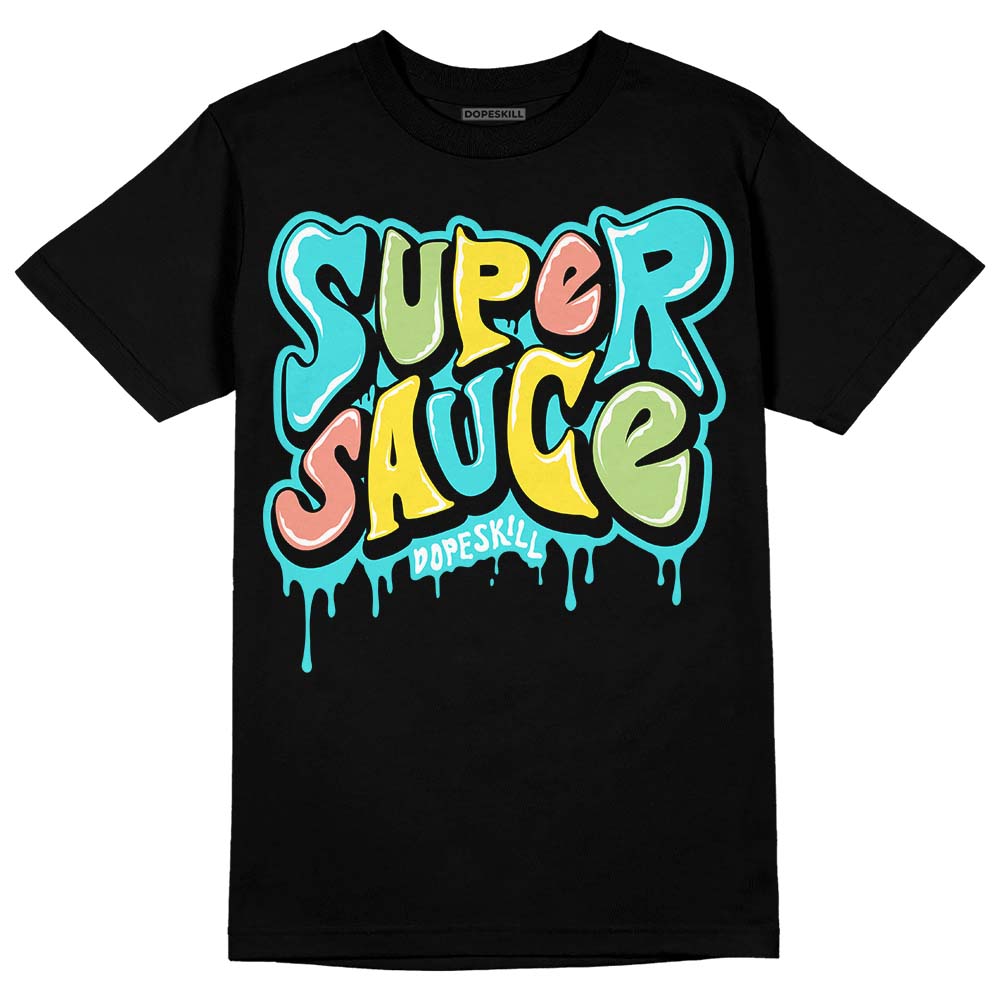 Cyan Burst 9060 DopeSkill T-Shirt Super Sauce Graphic