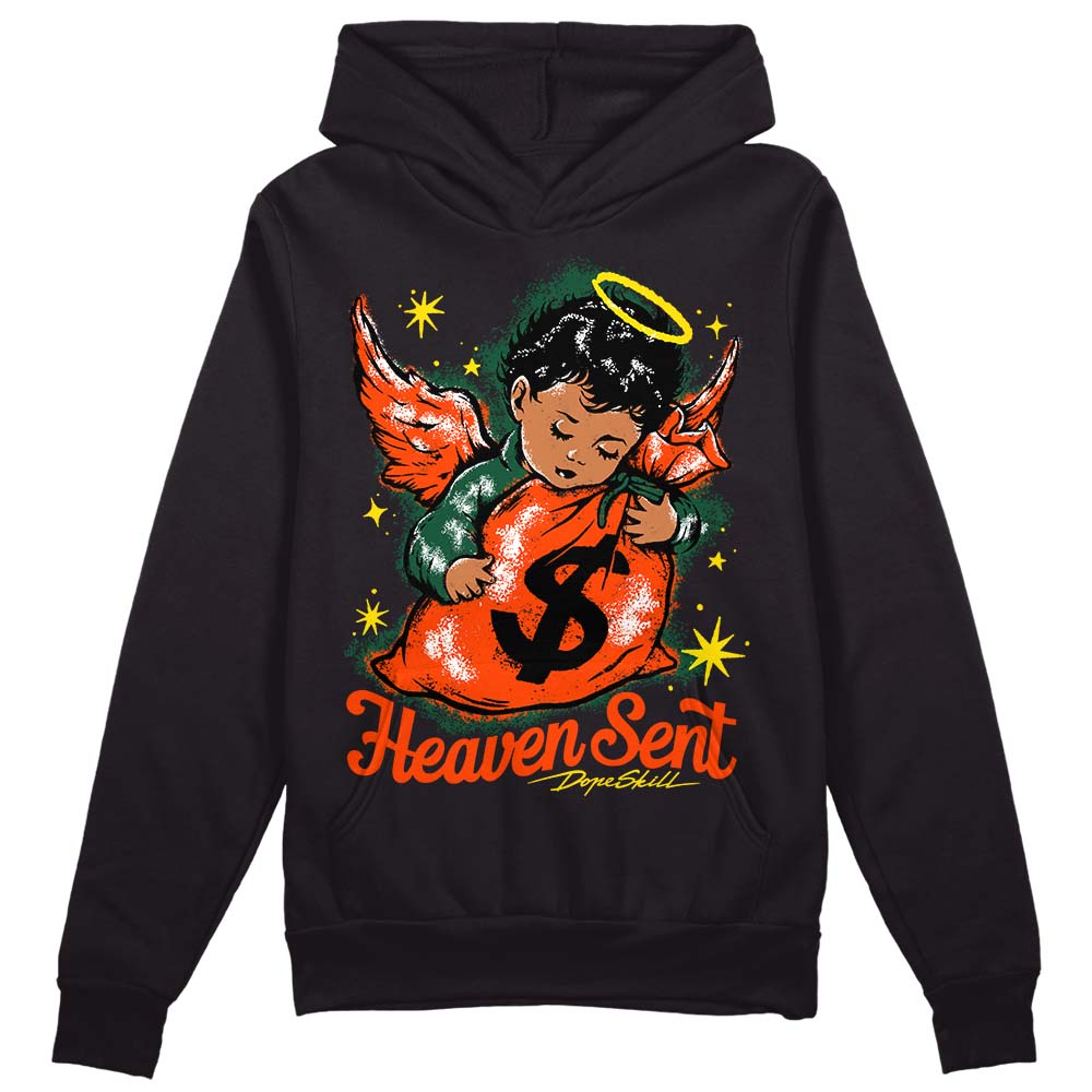 Dunk Team Dark Green Orange DopeSkill Hoodie Sweatshirt Heaven Sent Graphic