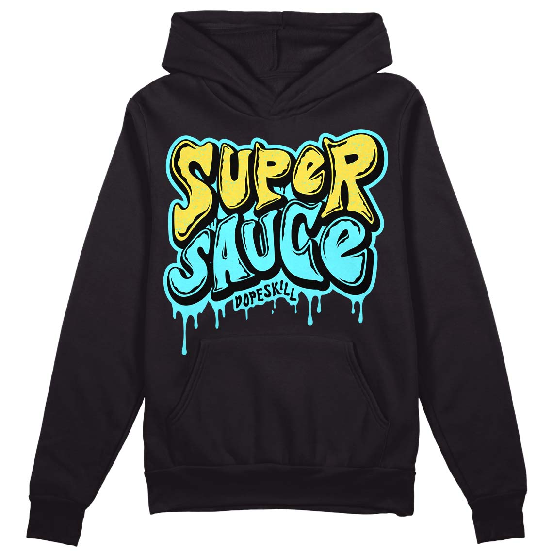 Aqua 5s DopeSkill Hoodie Sweatshirt Super Sauce Graphic