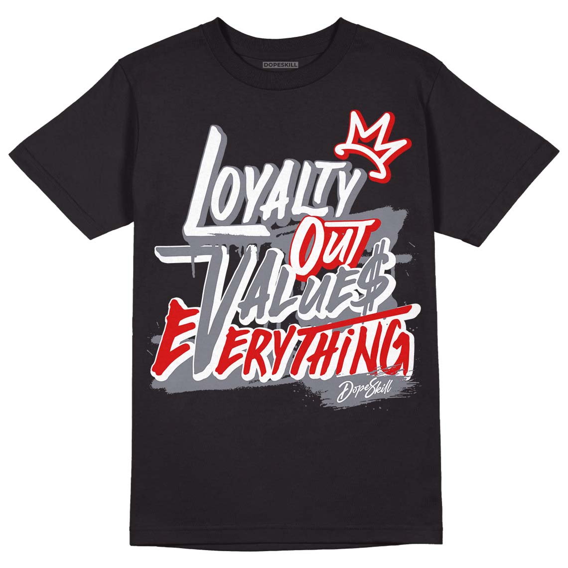 Fire Red 9s DopeSkill T-Shirt LOVE Graphic