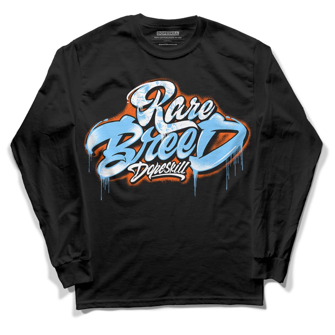 Dunk Low Futura University Blue DopeSkill Long Sleeve T-Shirt Rare Breed Type Graphic