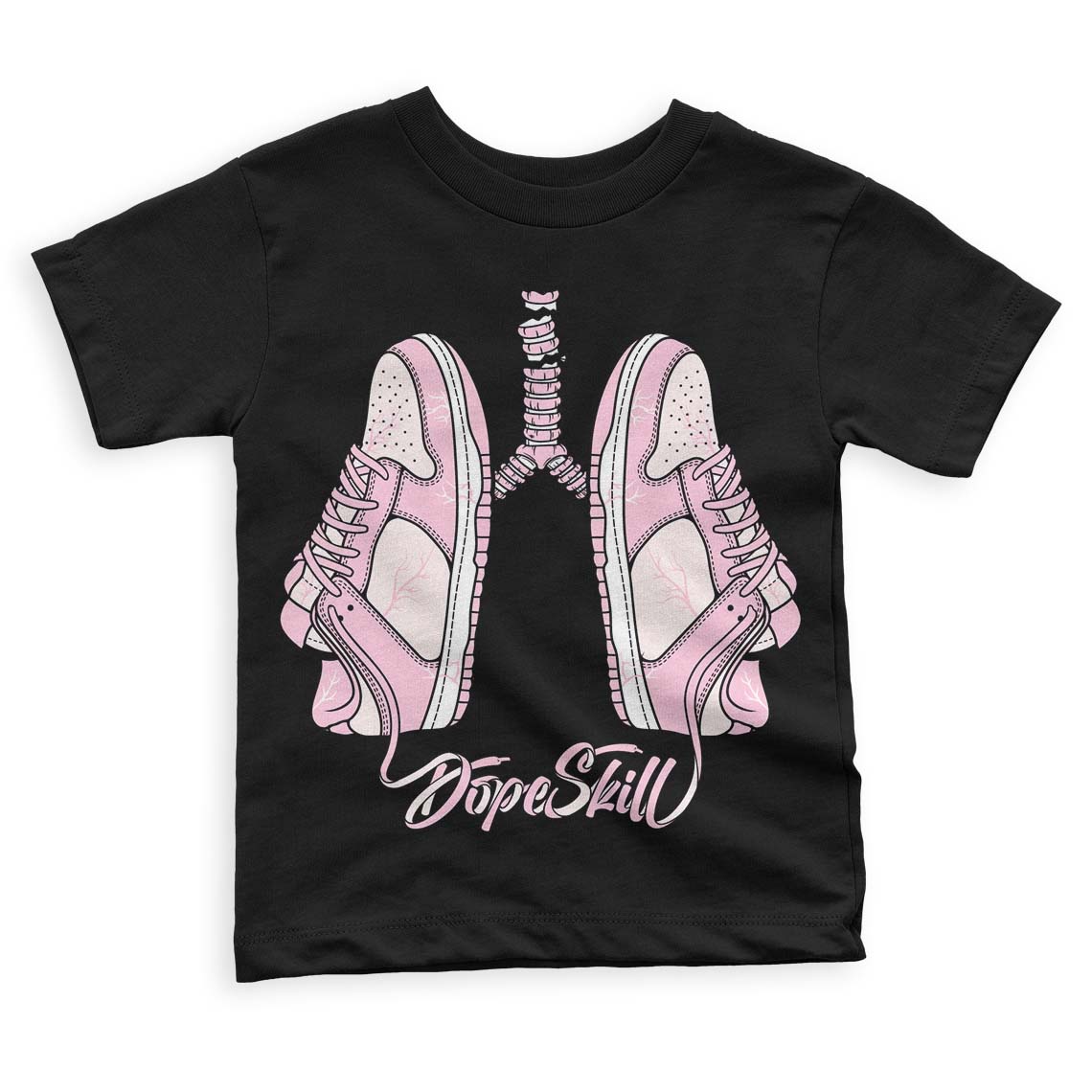 Dunk Low Pink Foam DopeSkill Toddler Kids T-shirt Breathe Graphic