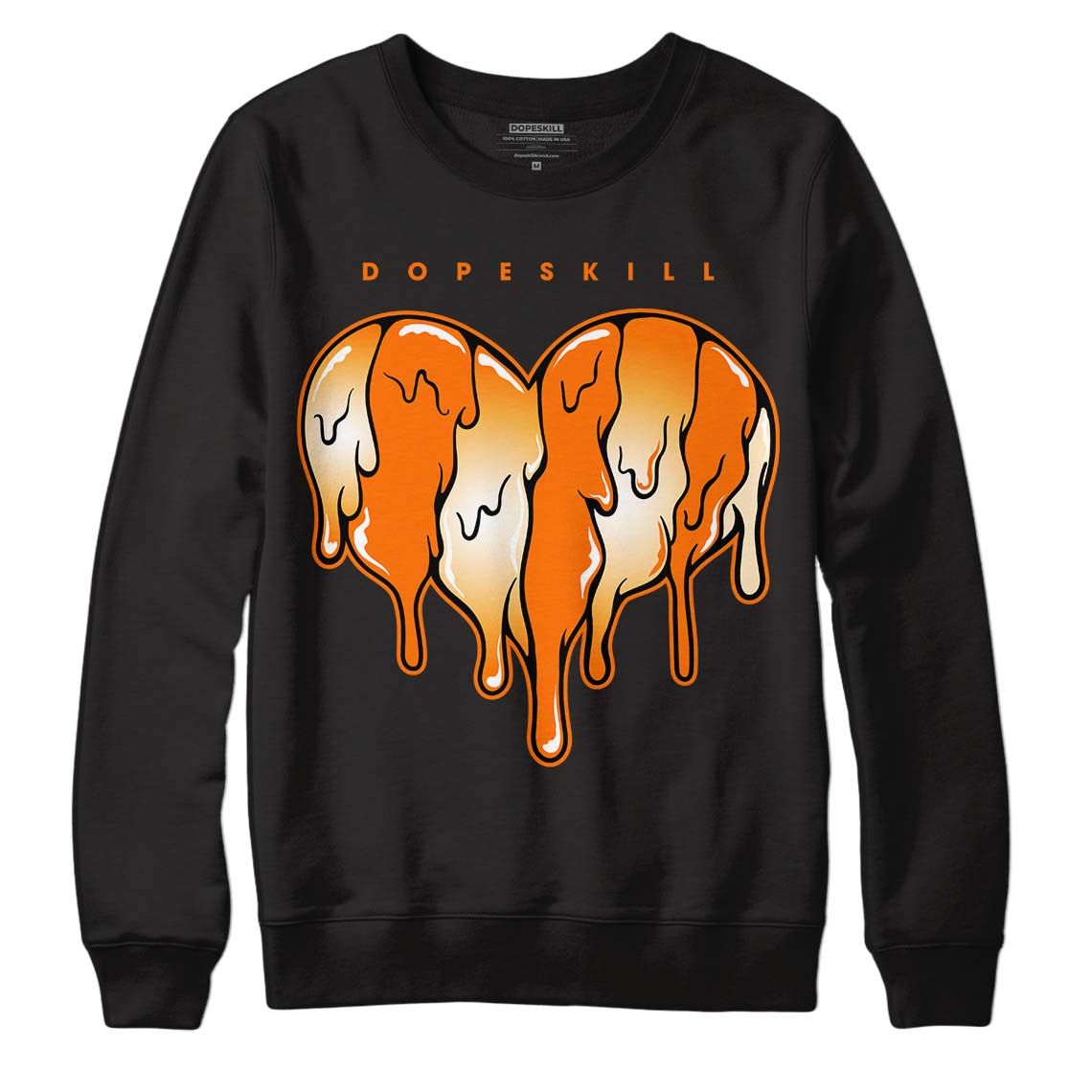 Dunk Low Magma Orange DopeSkill Sweatshirt Slime Drip Heart Graphic