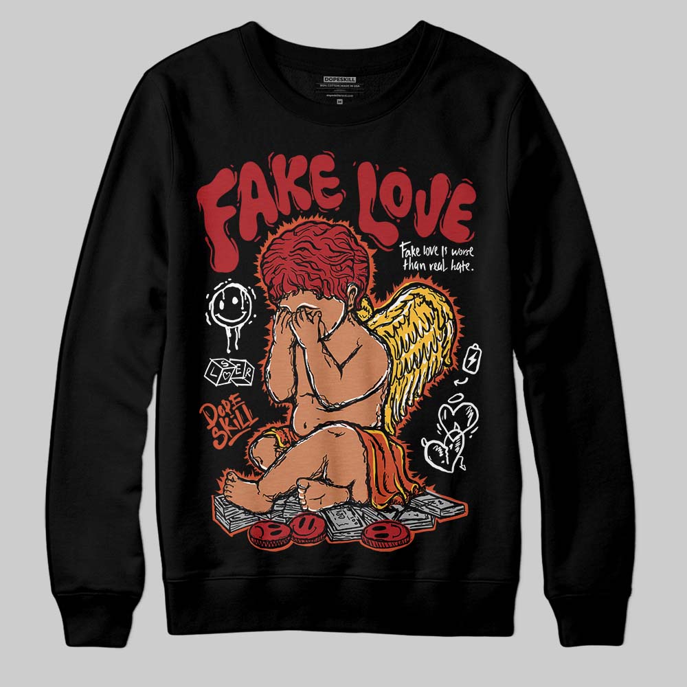 Brick By Brick 4s DopeSkill Sweatshirt False Love Graphic
