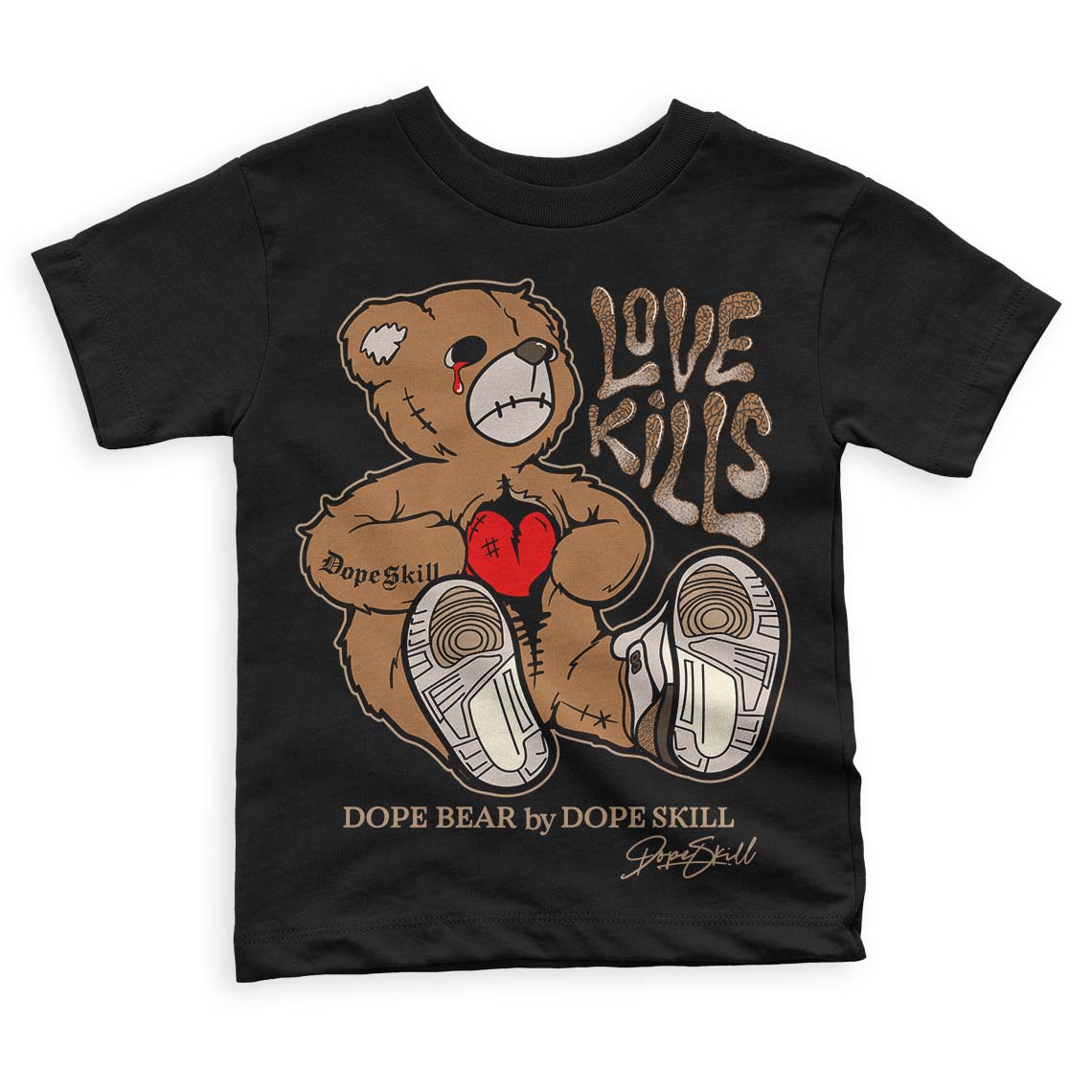 Palomino 3s DopeSkill Toddler Kids T-shirt Love Kills Graphic