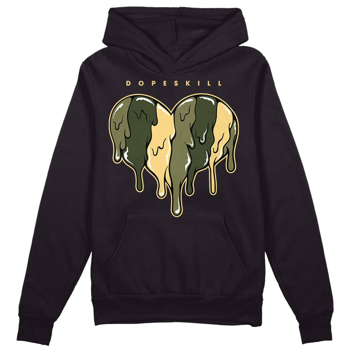 Craft Olive 4s DopeSkill Hoodie Sweatshirt Slime Drip Heart Graphic