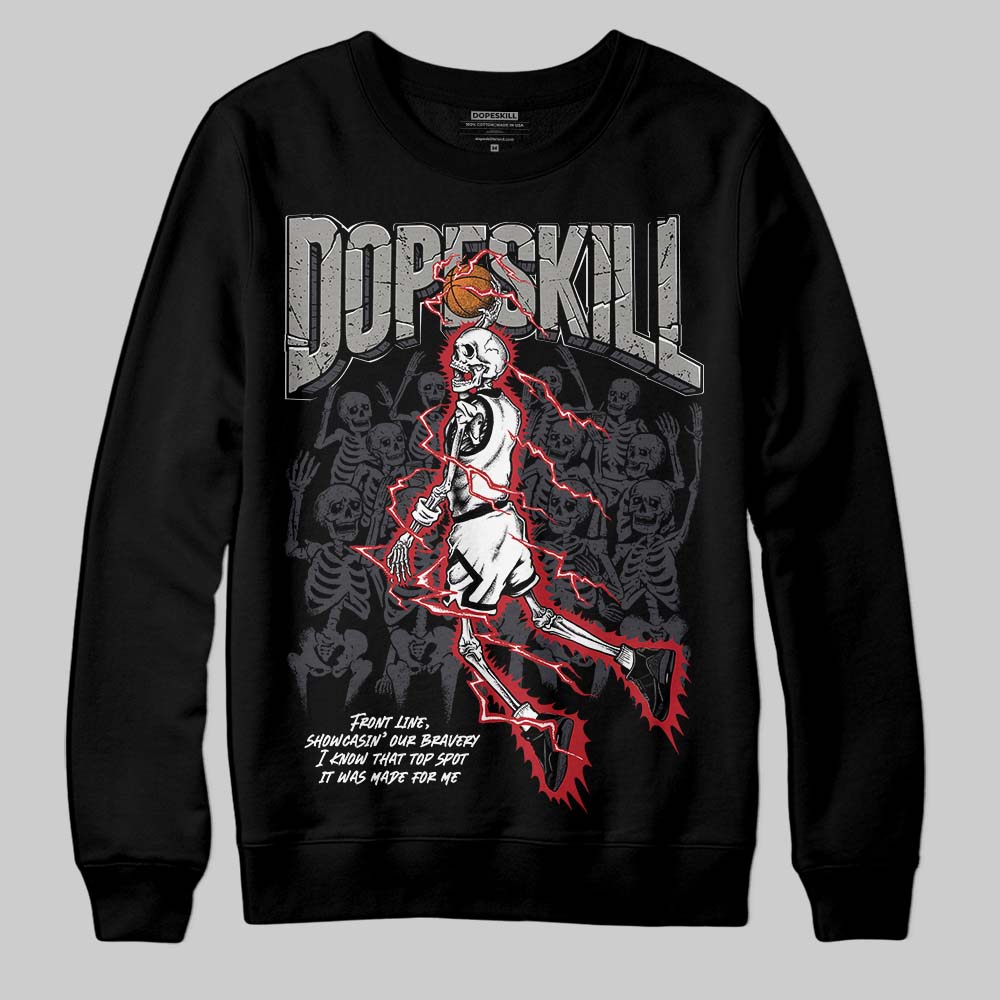 Black Cat 3s DopeSkill Sweatshirt Thunder Dunk Graphic