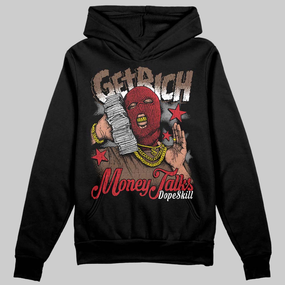 Olive 9s DopeSkill Hoodie Sweatshirt Get Rich Graphic