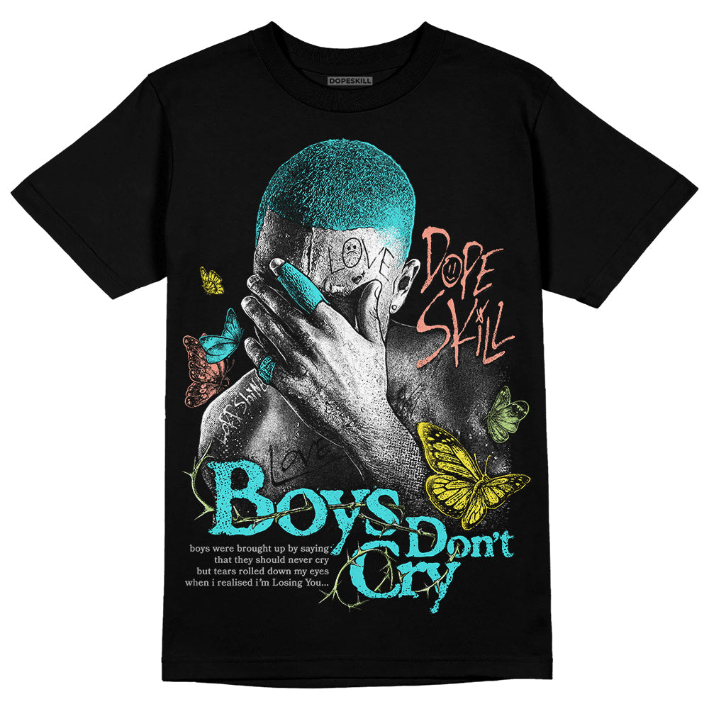 Cyan Burst 9060 DopeSkill T-Shirt Boys Don't Cry Graphic