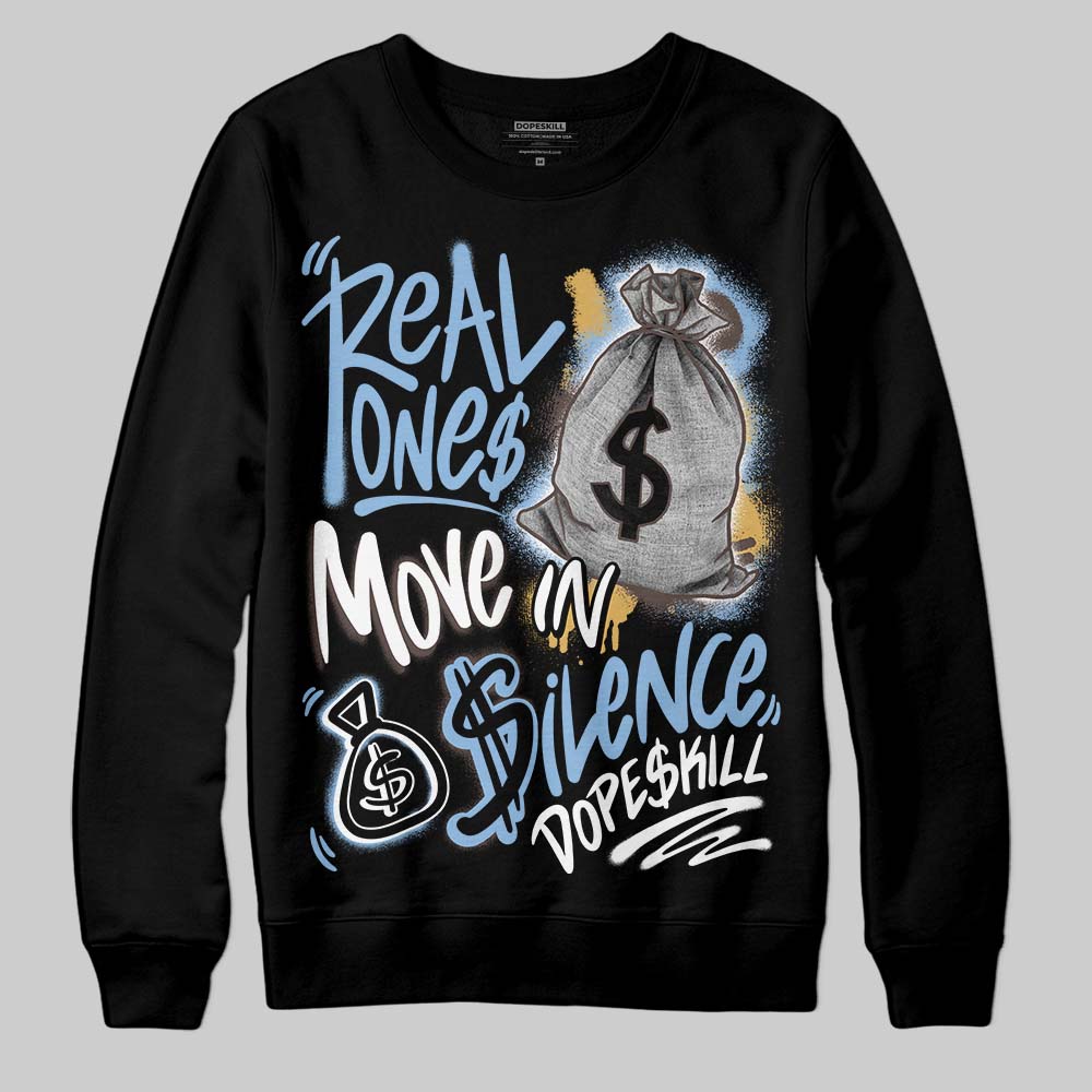 Handball Spezial Light Blue DopeSkill Sweatshirt Real Ones Move In Silence Graphic