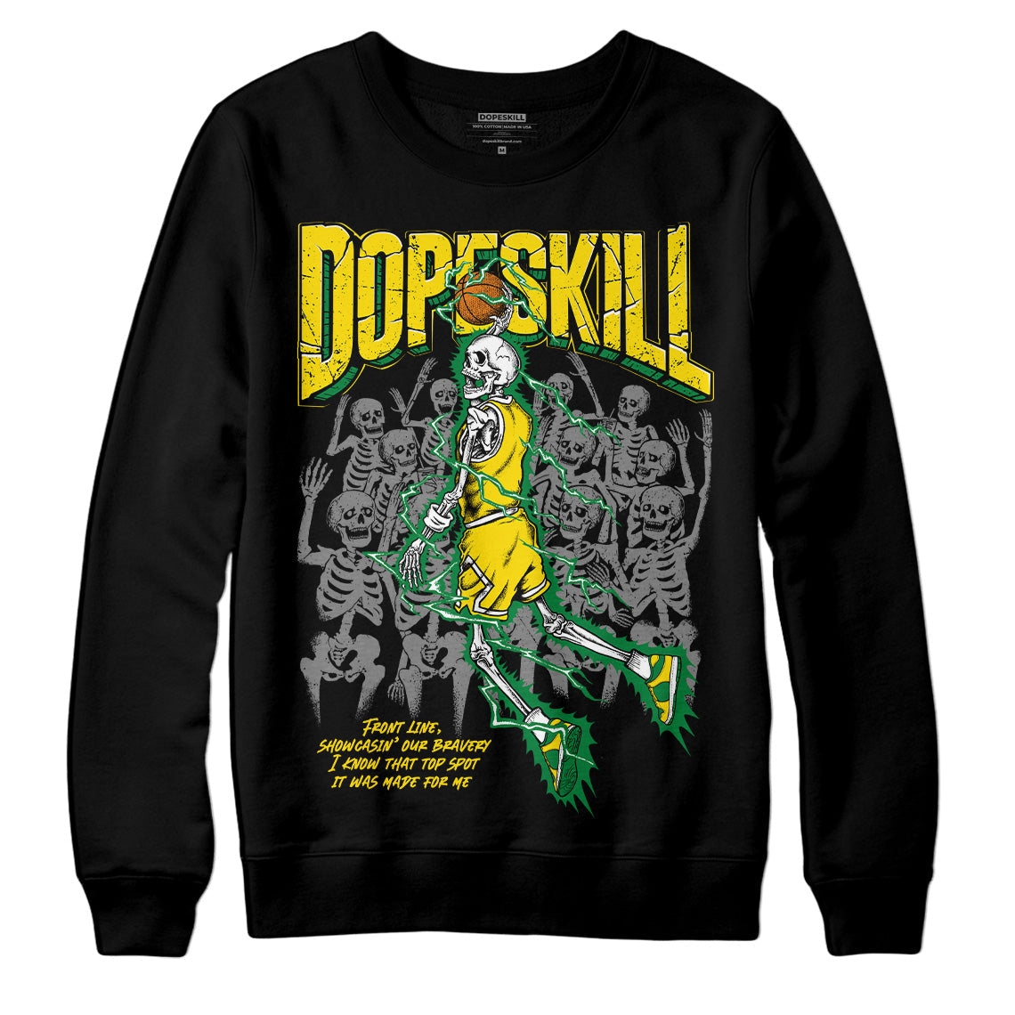Dunk Low Reverse Brazil DopeSkill Sweatshirt Thunder Dunk Graphic