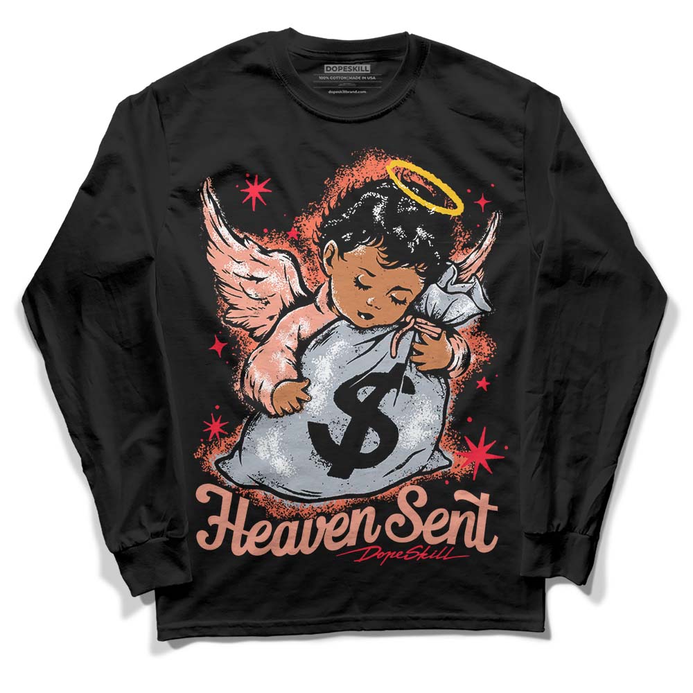 Crimson Bliss 5s DopeSkill Long Sleeve T-Shirt Heaven Sent Graphic