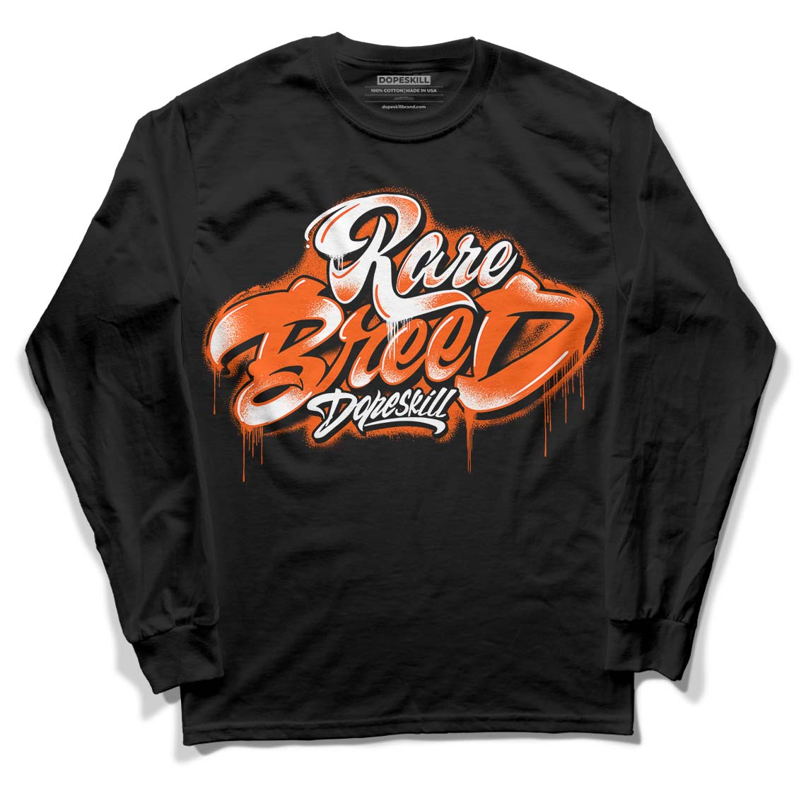 Orange Milk DopeSkill Long Sleeve T-Shirt Rare Breed Type Graphic