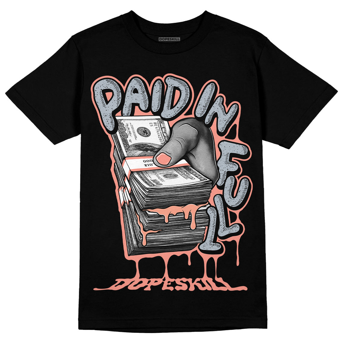 Crimson Bliss 5s DopeSkill T-Shirt Paid In Full Graphic