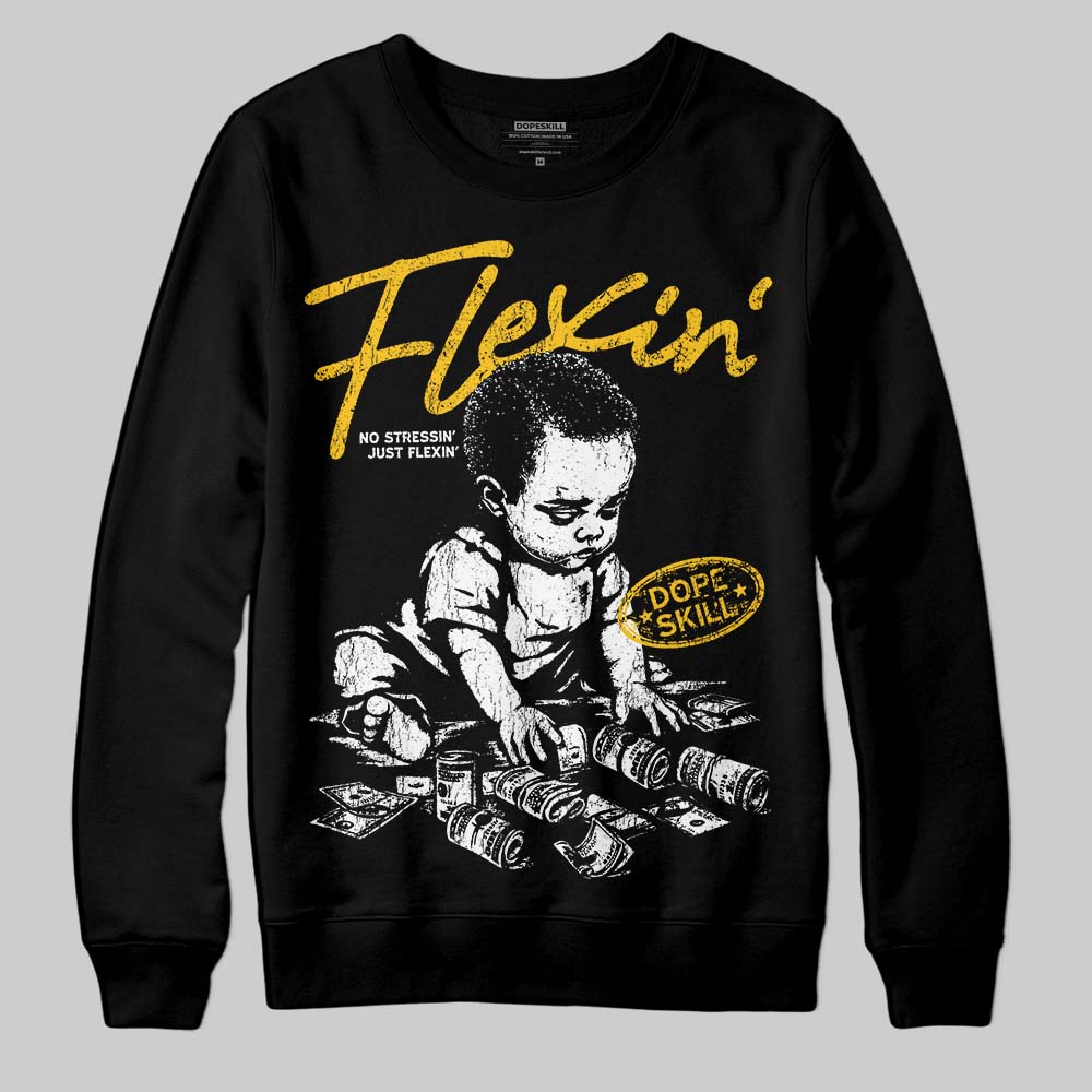 Yellow Collection DopeSkill Sweatshirt Flexin' Graphic