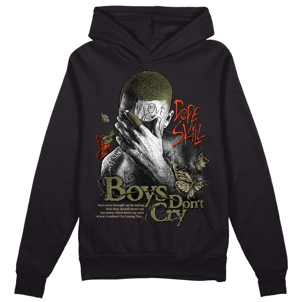Olive Collection DopeSkill Hoodie Sweatshirt Boys Don't Cry Graphic