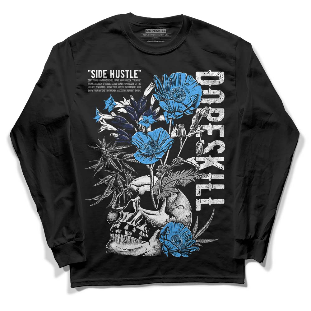 AJ Spizike White Obsidian DopeSkill Long Sleeve T-Shirt Side Hustle Graphic