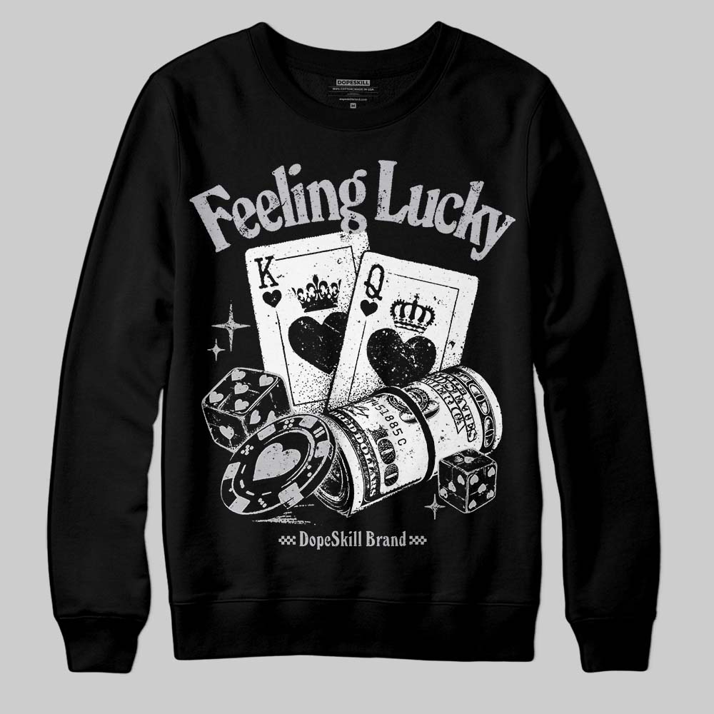 Grey Collection DopeSkill Sweatshirt Feeling Lucky Graphic