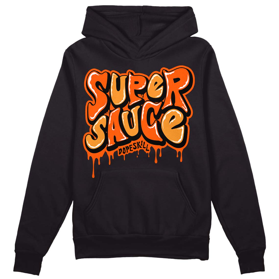 Brilliant Orange 12s DopeSkill Hoodie Sweatshirt Super Sauce Graphic