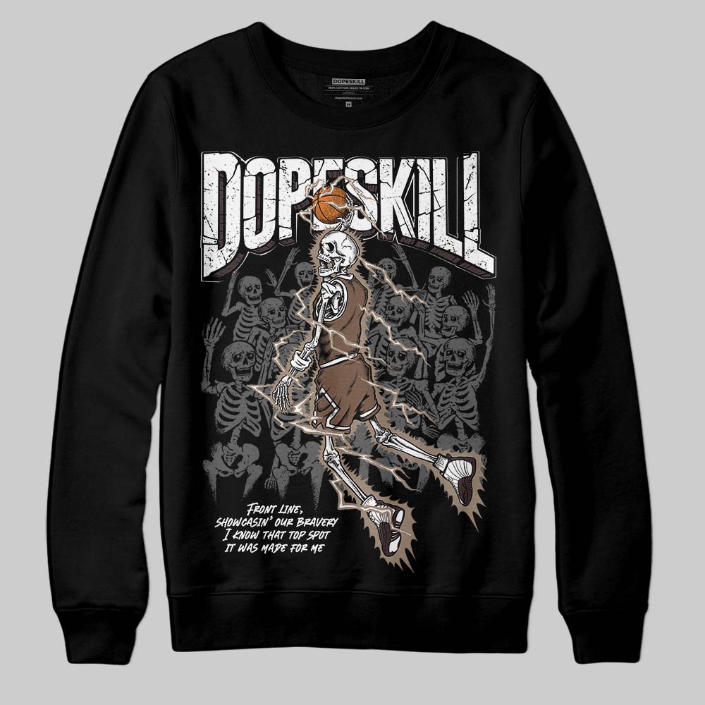Baroque Brown 12s DopeSkill Sweatshirt Thunder Dunk Graphic