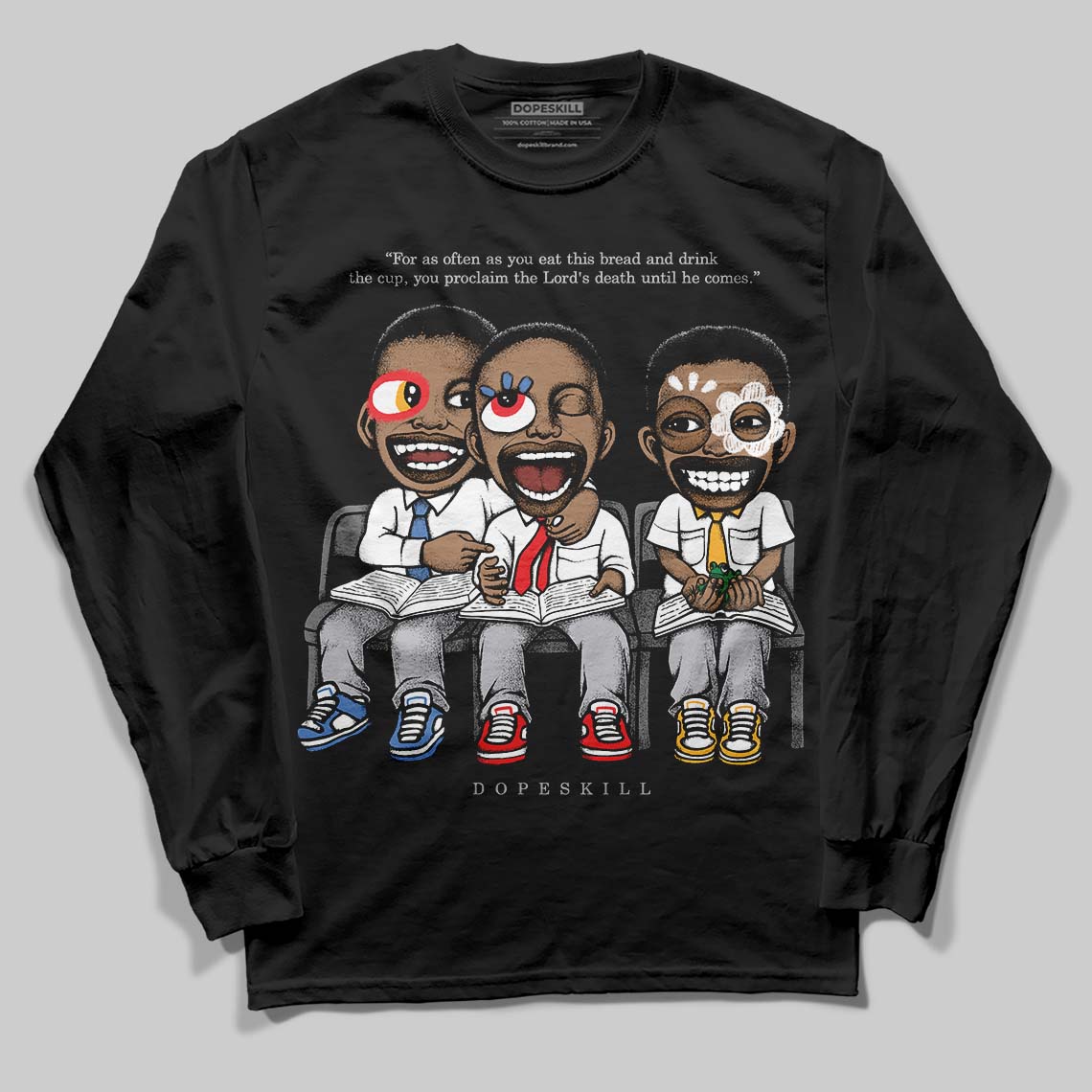 Grey Collection DopeSkill Long Sleeve T-Shirt First Sunday Graphic