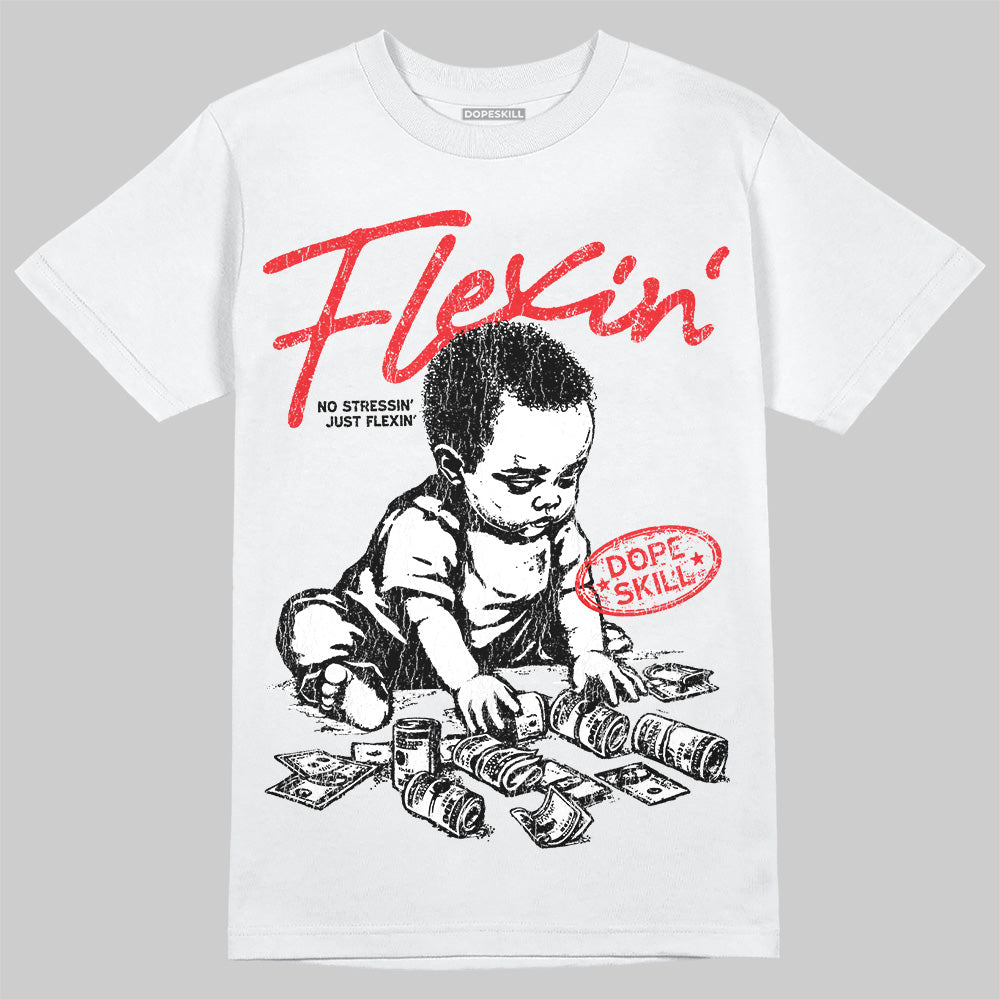 Cherry 11s DopeSkill T-Shirt Flexin' Graphic