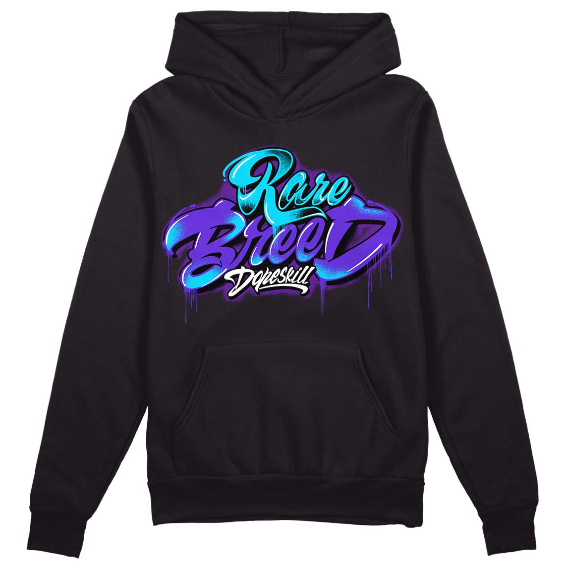 Aqua 6s DopeSkill Hoodie Sweatshirt Rare Breed Type Graphic