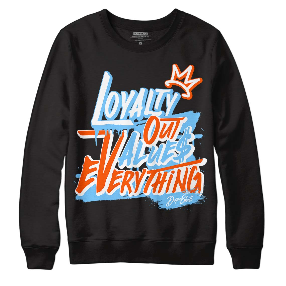Dunk Low Futura University Blue DopeSkill Sweatshirt LOVE Graphic