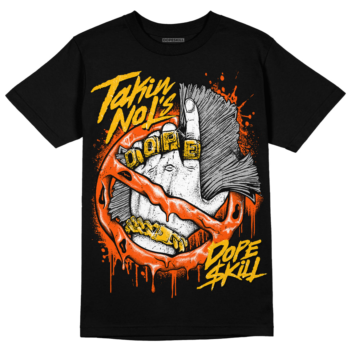 Orange Milk DopeSkill T-Shirt Takin No L's Graphic