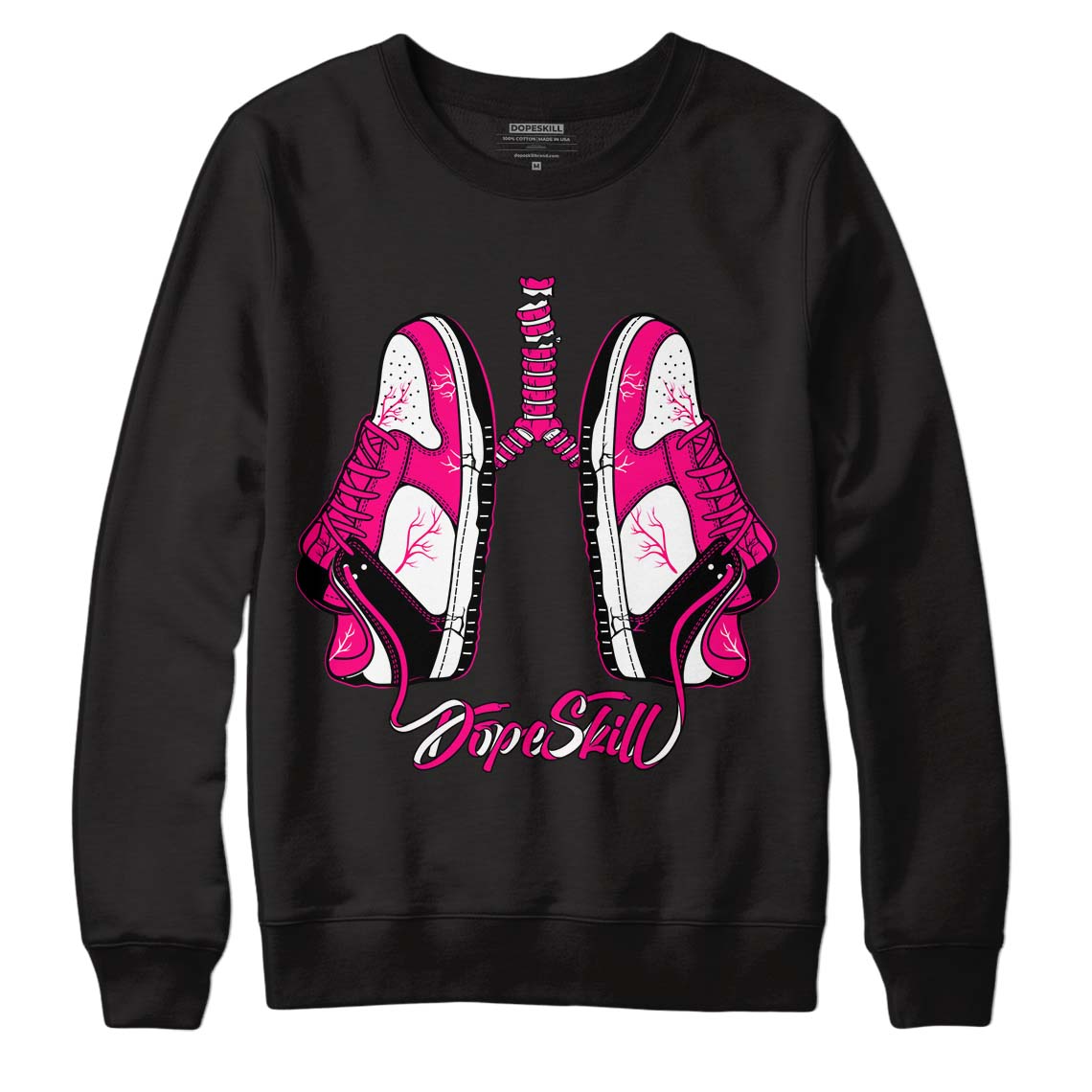Fierce Pink 1s DopeSkill Sweatshirt Breathe Graphic