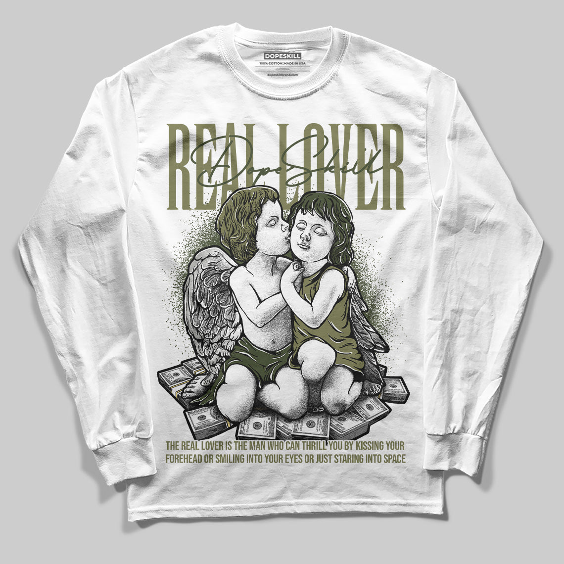 Craft Olive 4s DopeSkill Long Sleeve T-Shirt Real Lover Graphic