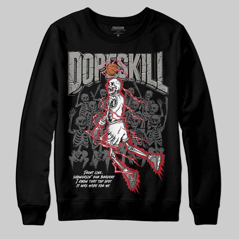 Cool Grey 9s DopeSkill Sweatshirt Thunder Dunk Graphic