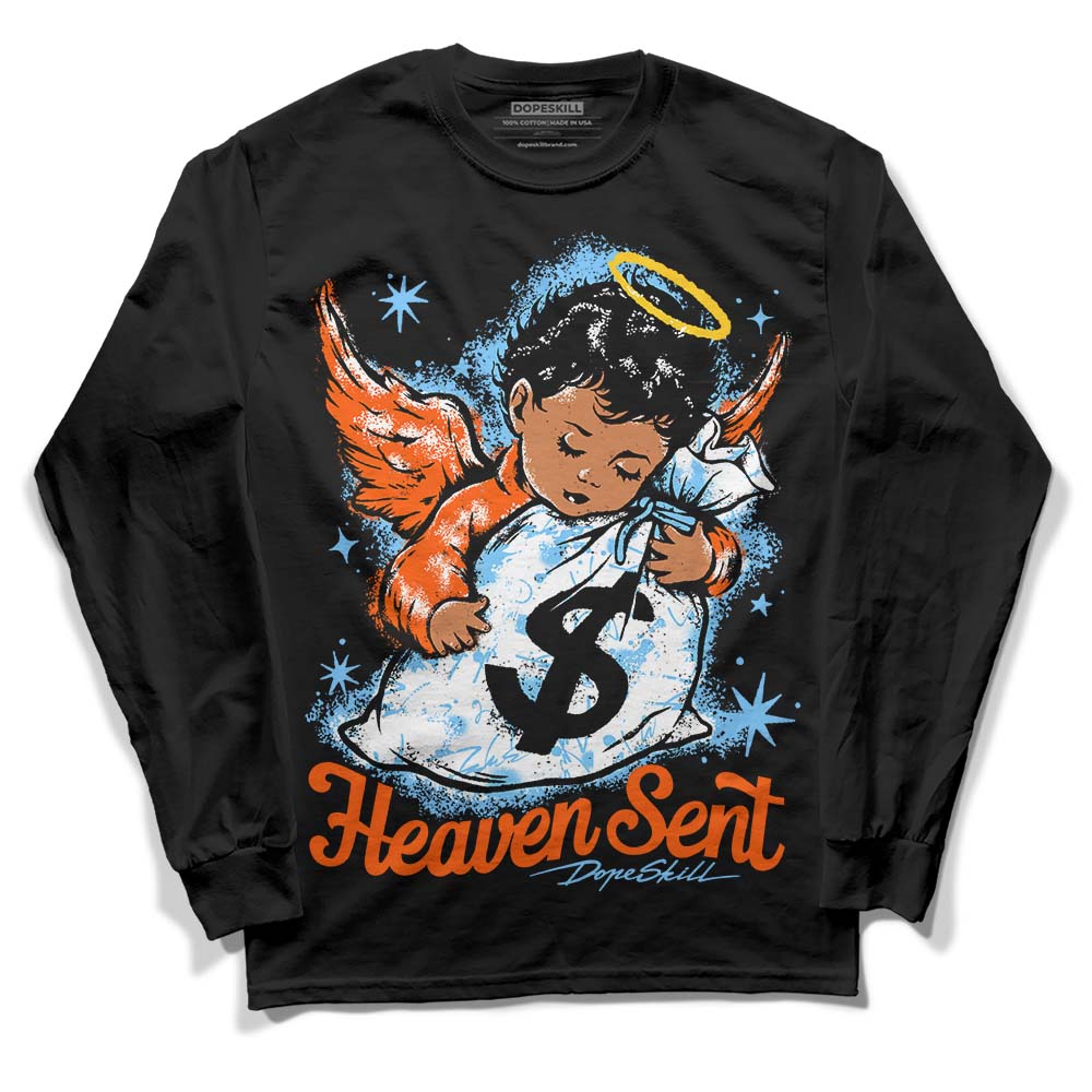 Dunk Futura University Blue DopeSkill Long Sleeve T-Shirt Heaven Sent Graphic