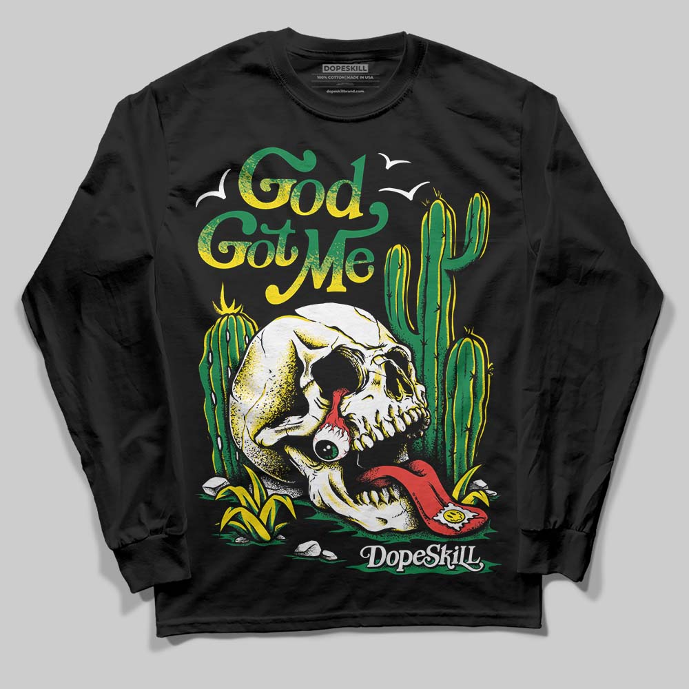 Dunk Reverse Brazil DopeSkill Long Sleeve T-Shirt God Got Me Graphic