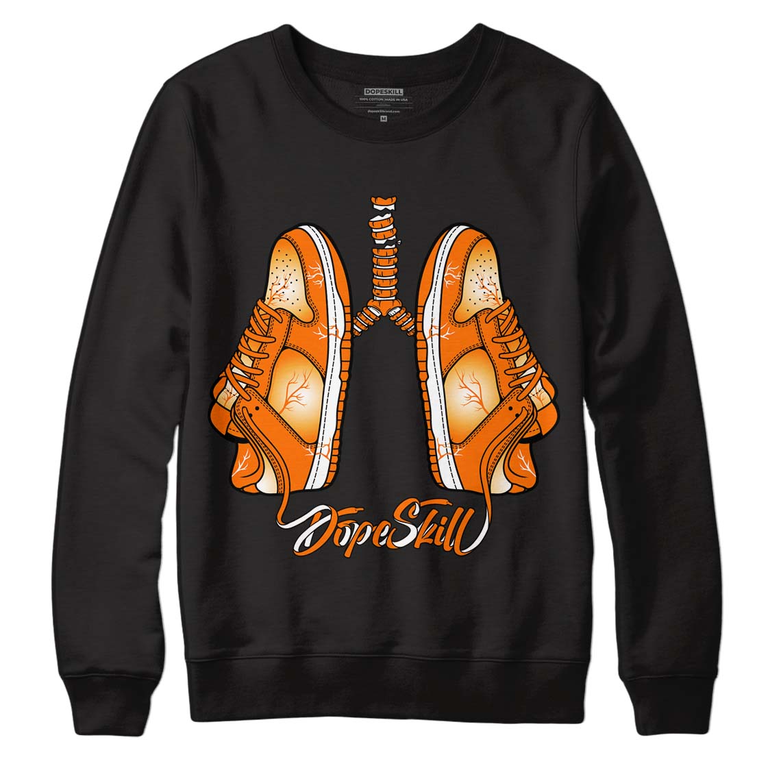 Dunk Low Magma Orange DopeSkill Sweatshirt Breathe Graphic