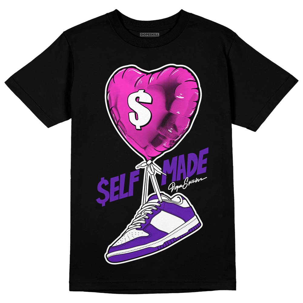 Dunk Purple Championship Court White DopeSkill T-Shirt Self Made Graphic