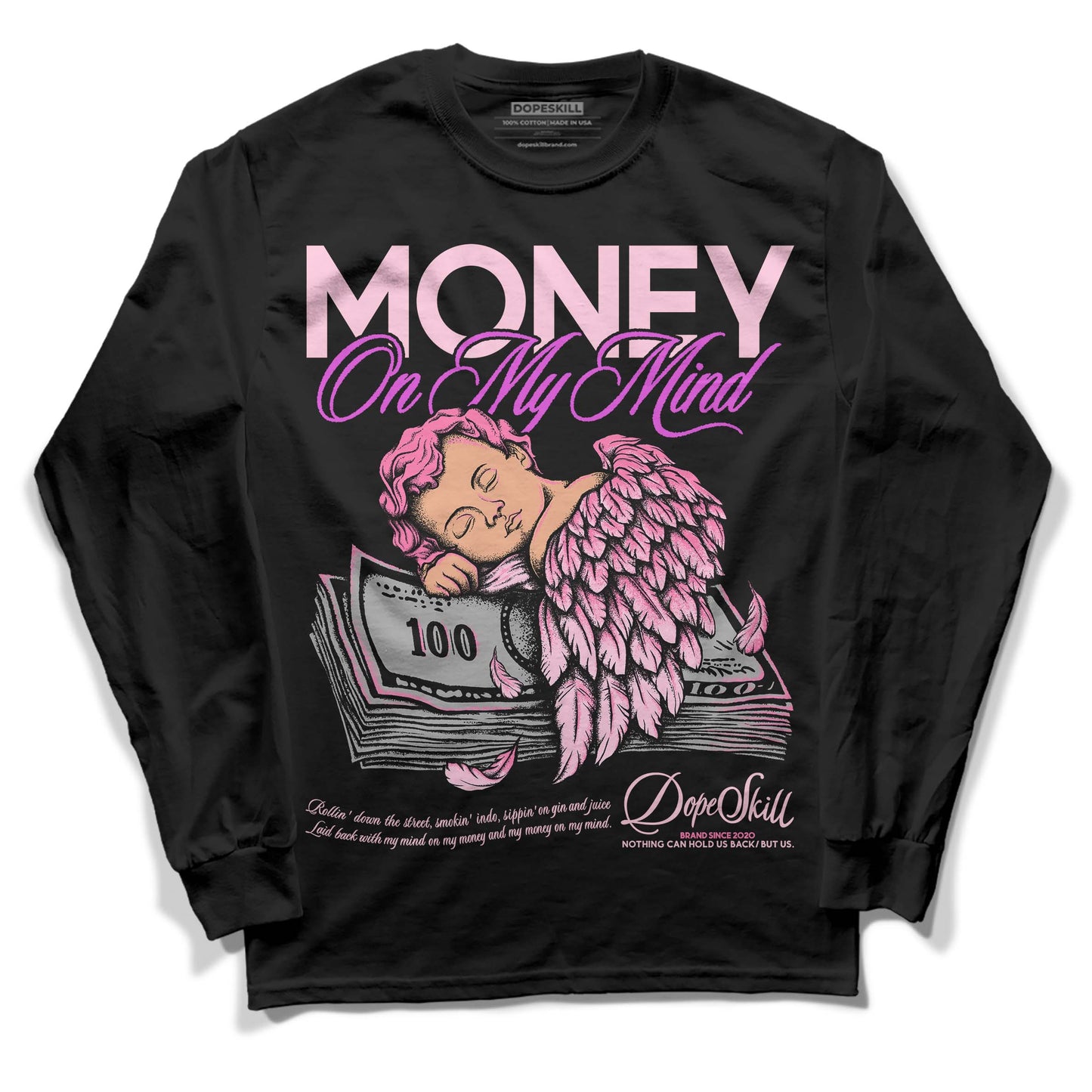 Dunk Low Pink Foam DopeSkill Long Sleeve T-Shirt MOMM Graphic