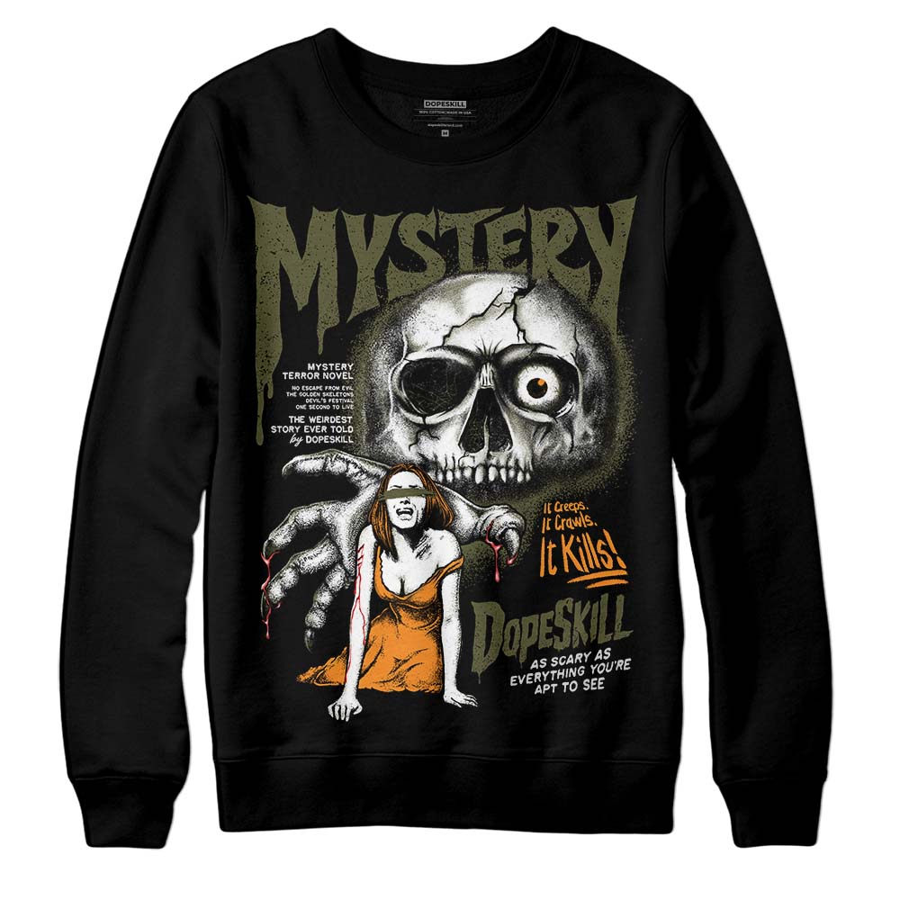 Olive 5s DopeSkill Sweatshirt Mystery Ghostly Grasp Graphic